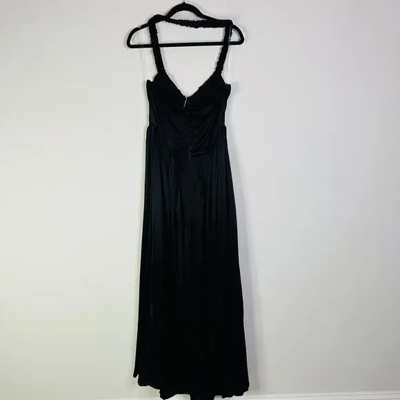 NEW Meshki Coco Dropped Waist Maxi Dress Black Size Medium Cocktail Gown -  www.rajagirimanappuram.com
